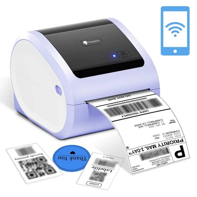 Phomemo D520 Thermal Label Printer Wireless Bluetooth Portable Mobile Printer Barcode Printer Labeling Machince Support QR Code