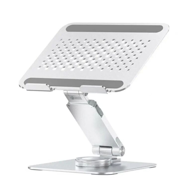 Standing Desk Laptop Stand Adjustable Aluminum Laptop Stand with 360-degree Rotation Multifunctional Notebook Holder for Tablet